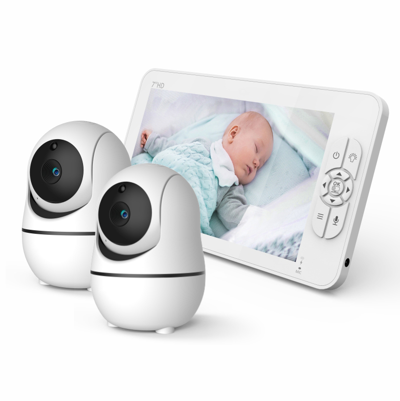 Wireless Baby Monitor - 7-calowy ekran IPS, bezprzewodowa niania elektroniczna