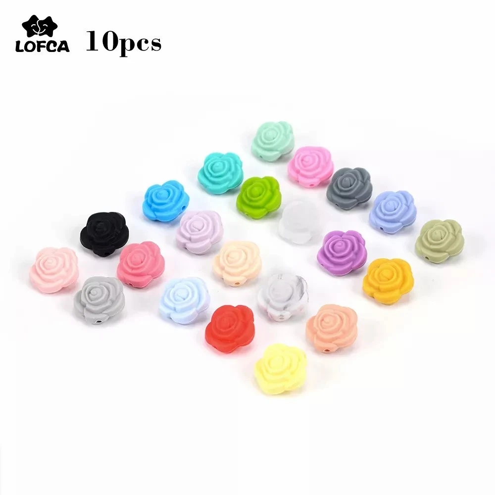 Baby Products Wholesale - Hurtownie 10 sztuk/partia koraliki silikonowe kwiat