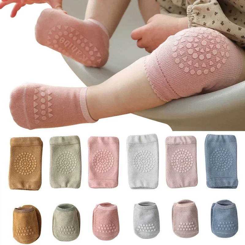 Baby Knee Pad Crawling - Zestaw skarpetek z ochraniaczami na kolana