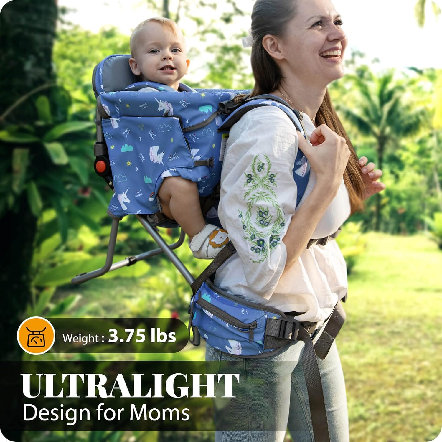 Ergonomic Baby Carrier - Ultralekki nosidełko-torba dla niemowląt, plecak turystyczny
