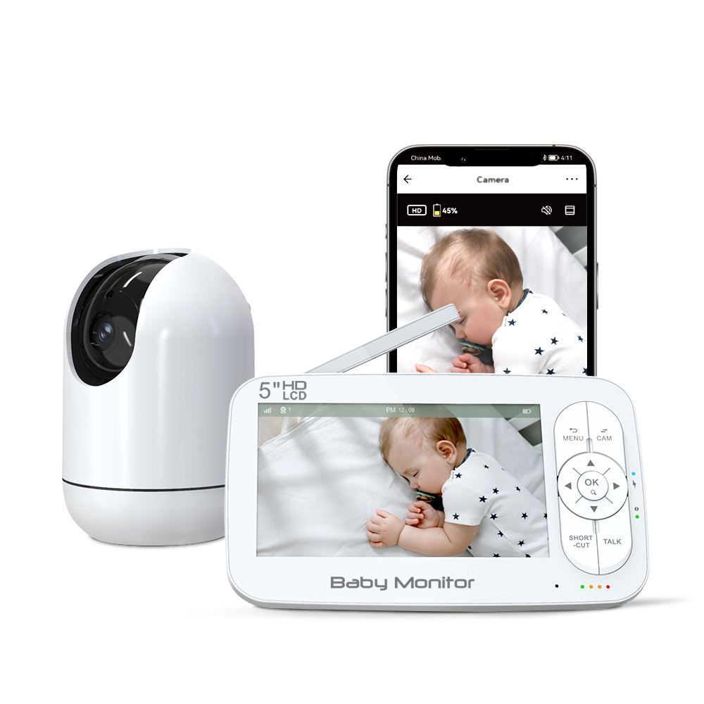Wireless Baby Monitor - Kamera dla dziecka 5 cali 2MP