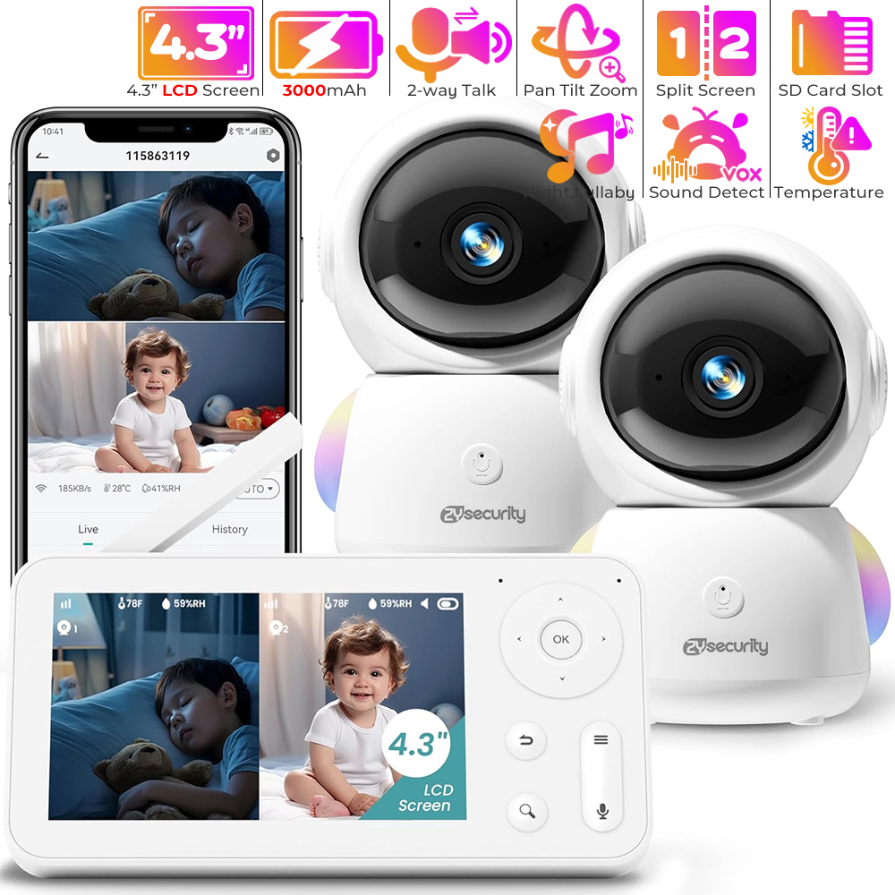 Baby Products Video - Niania 2K z 2 kamerami i