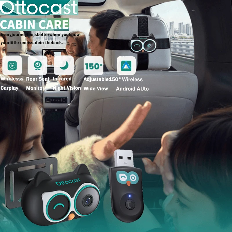 Wireless Baby Monitor - Adapter Ottocast Cabin Care Wireless CarPlay