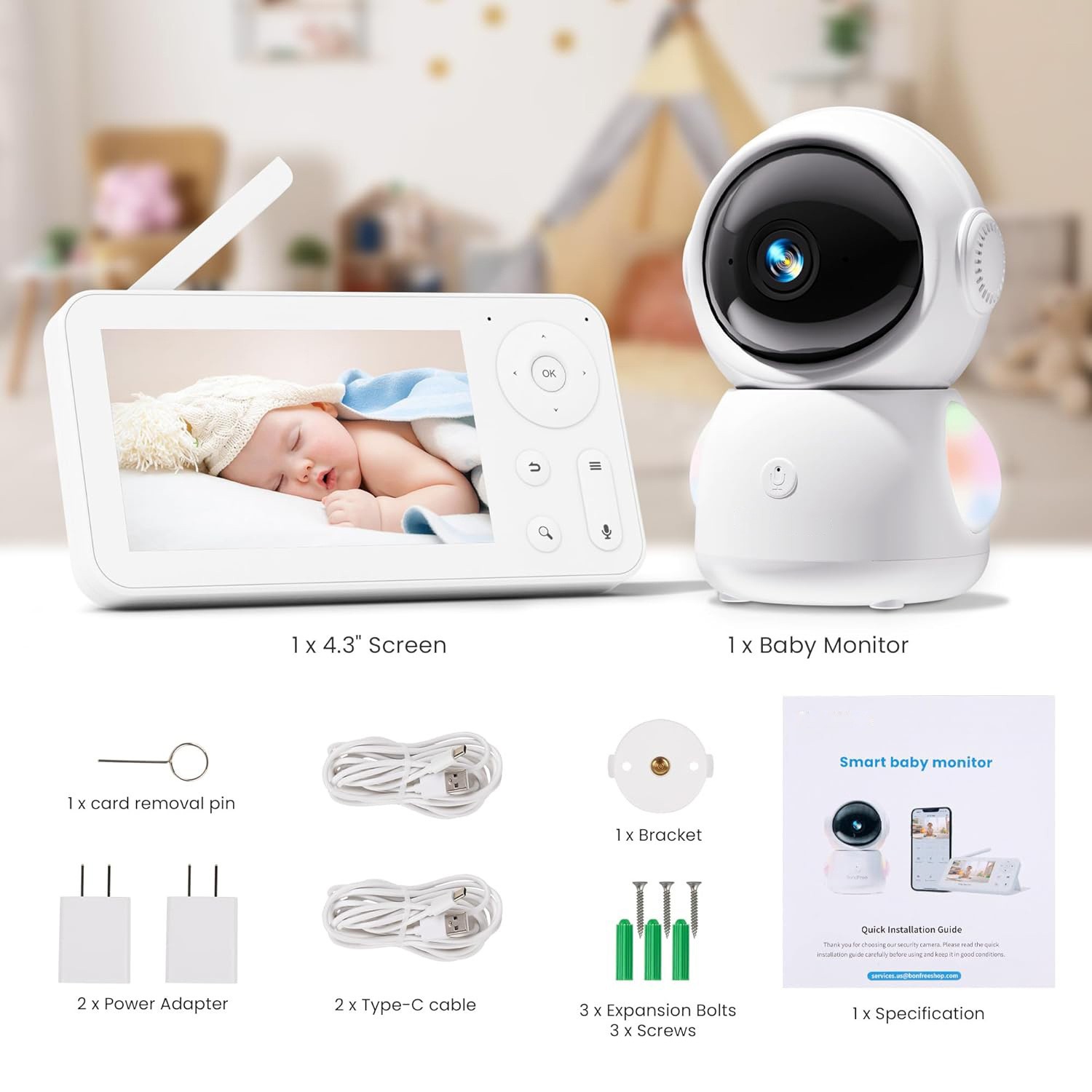 Kamera dla opiekunki z ekranem – Wireless Baby Monitor recenzja i cena