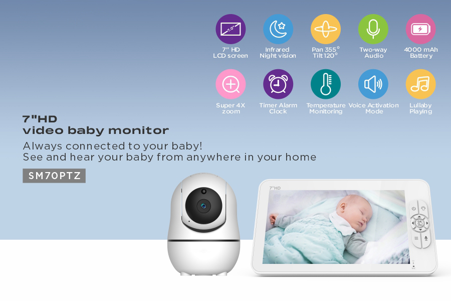 7-calowy ekran IPS, bezprzewod – Wireless Baby Monitor recenzja i cena