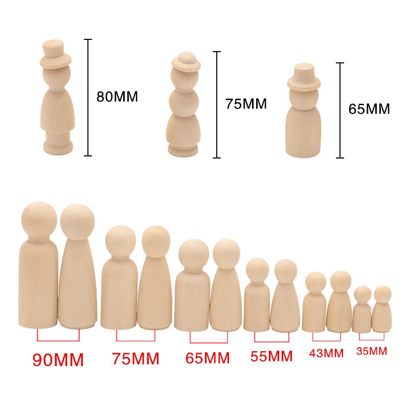 Hurtownia 50Pc 75Mm/90Mm Wood  – Baby Products Wholesale recenzja i cena
