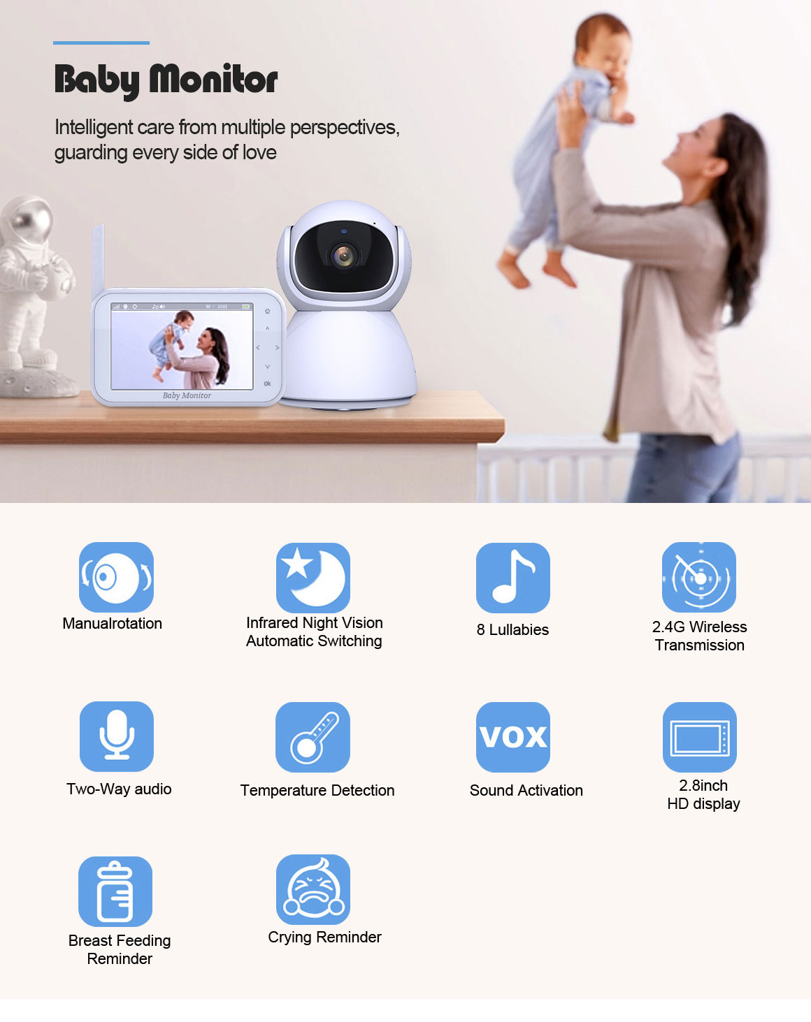 Bezprzewodowa kamera dla opiek – Wireless Baby Monitor recenzja i cena